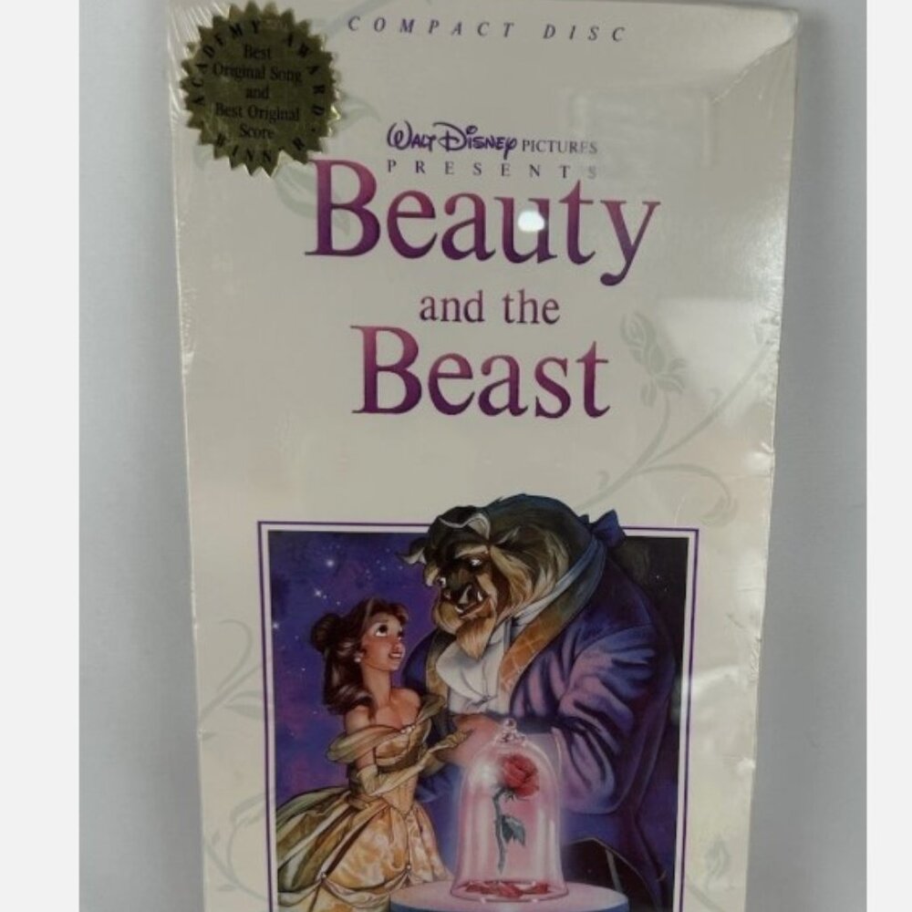 NEW SEALED Beauty And The Beast LONGBOX CD Soundtrack Disney Vintage 90s